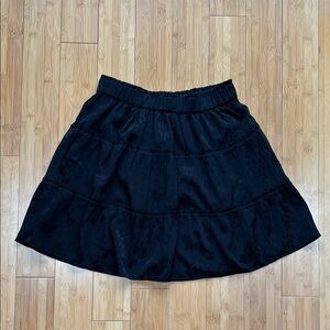 Loft Black Tiered A-Line Women's Skirt